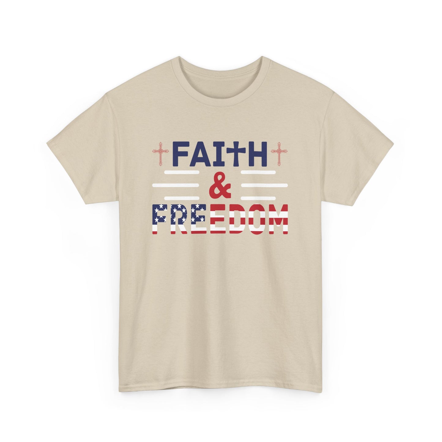 Faith & Freedom Heavy Cotton Tee