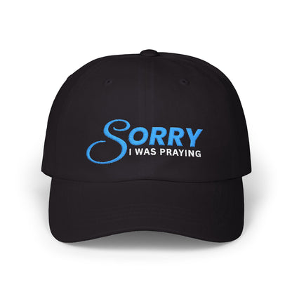 Sorry Embroidered Dad Cap — Casual Apology Baseball Hat