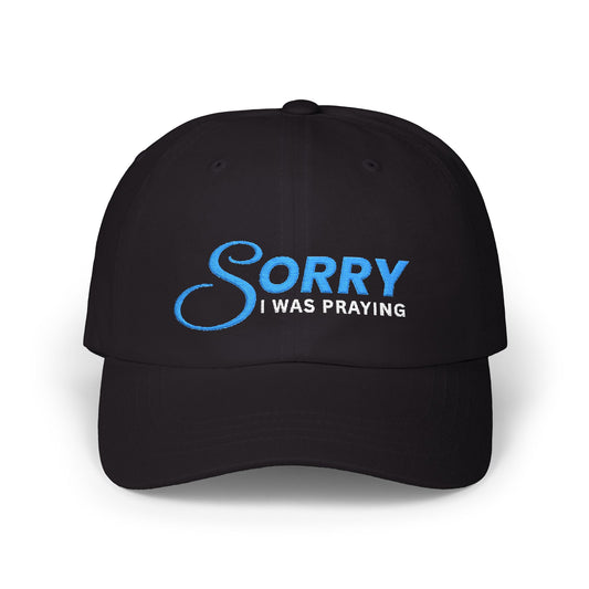 Sorry Embroidered Dad Cap — Casual Apology Baseball Hat