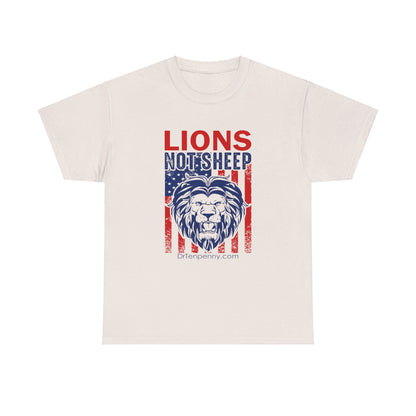Adult- Unisex Heavy Cotton Tee- Lions Not Sheep
