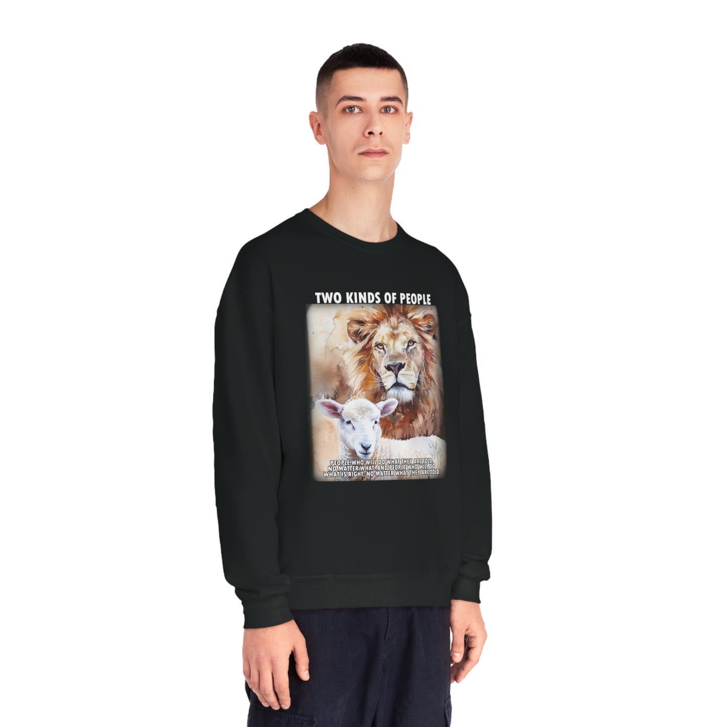 Powerful Message Lion Sheep Sweatshirt