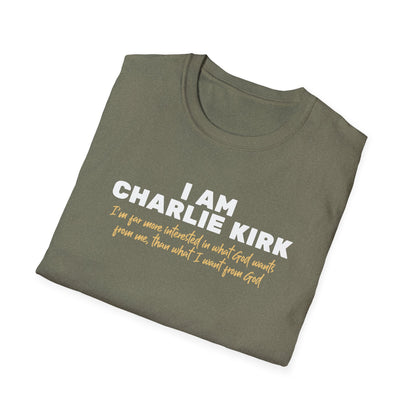 I Am Charlie Kirk Unisex T-Shirt – Bold Statement Tee