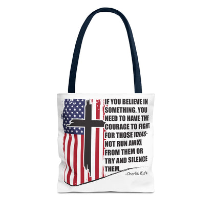 Bold Statement Tote Bag, Inspirational Tote, Patriotic Bag, Gift for Activists, Motivational Shopping Bag, Freedom Design