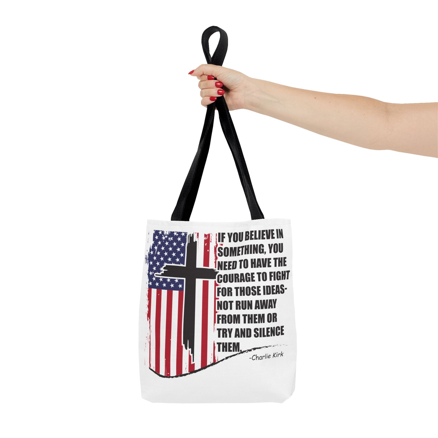 Bold Statement Tote Bag, Inspirational Tote, Patriotic Bag, Gift for Activists, Motivational Shopping Bag, Freedom Design