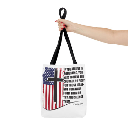 Bold Statement Tote Bag, Inspirational Tote, Patriotic Bag, Gift for Activists, Motivational Shopping Bag, Freedom Design