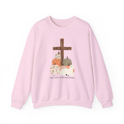 Autumn Blessings Lamb Sweatshirt – The Lord is My Shepherd' Comfort Fit