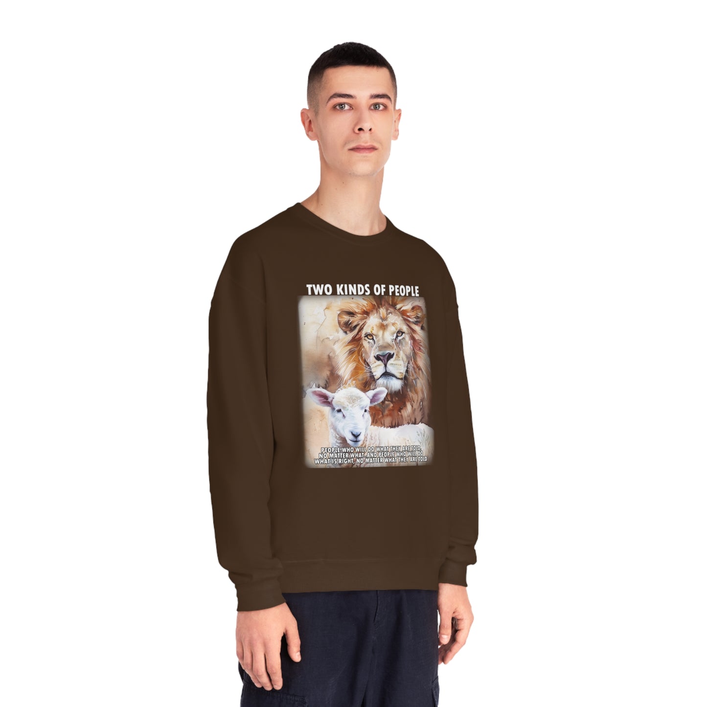 Powerful Message Lion Sheep Sweatshirt