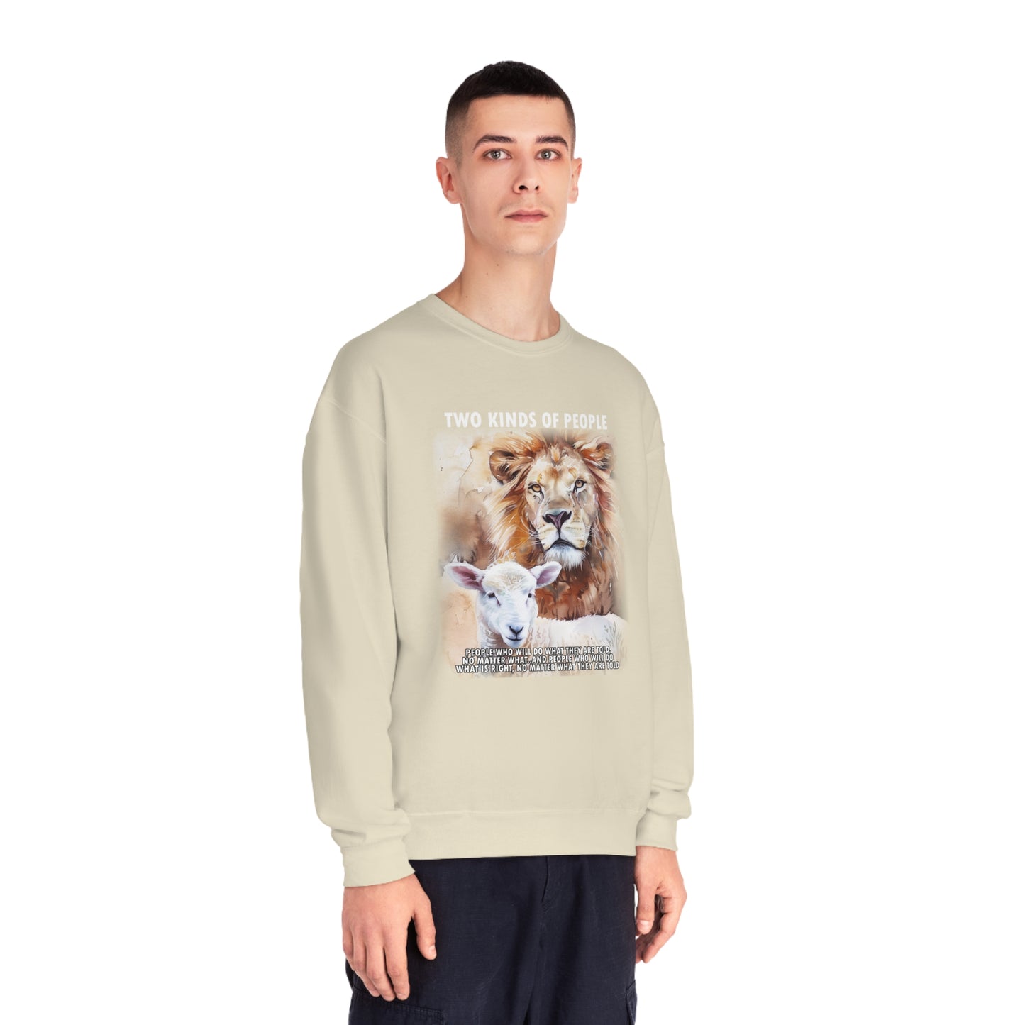 Powerful Message Lion Sheep Sweatshirt