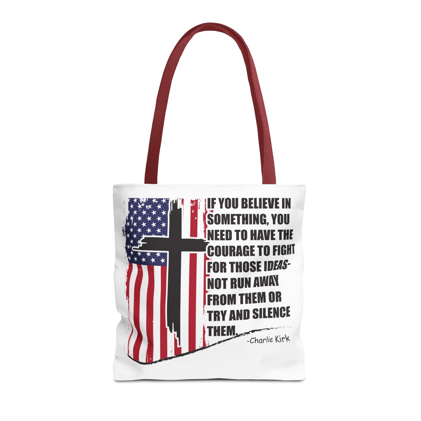 Bold Statement Tote Bag, Inspirational Tote, Patriotic Bag, Gift for Activists, Motivational Shopping Bag, Freedom Design