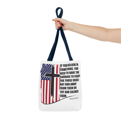 Bold Statement Tote Bag, Inspirational Tote, Patriotic Bag, Gift for Activists, Motivational Shopping Bag, Freedom Design