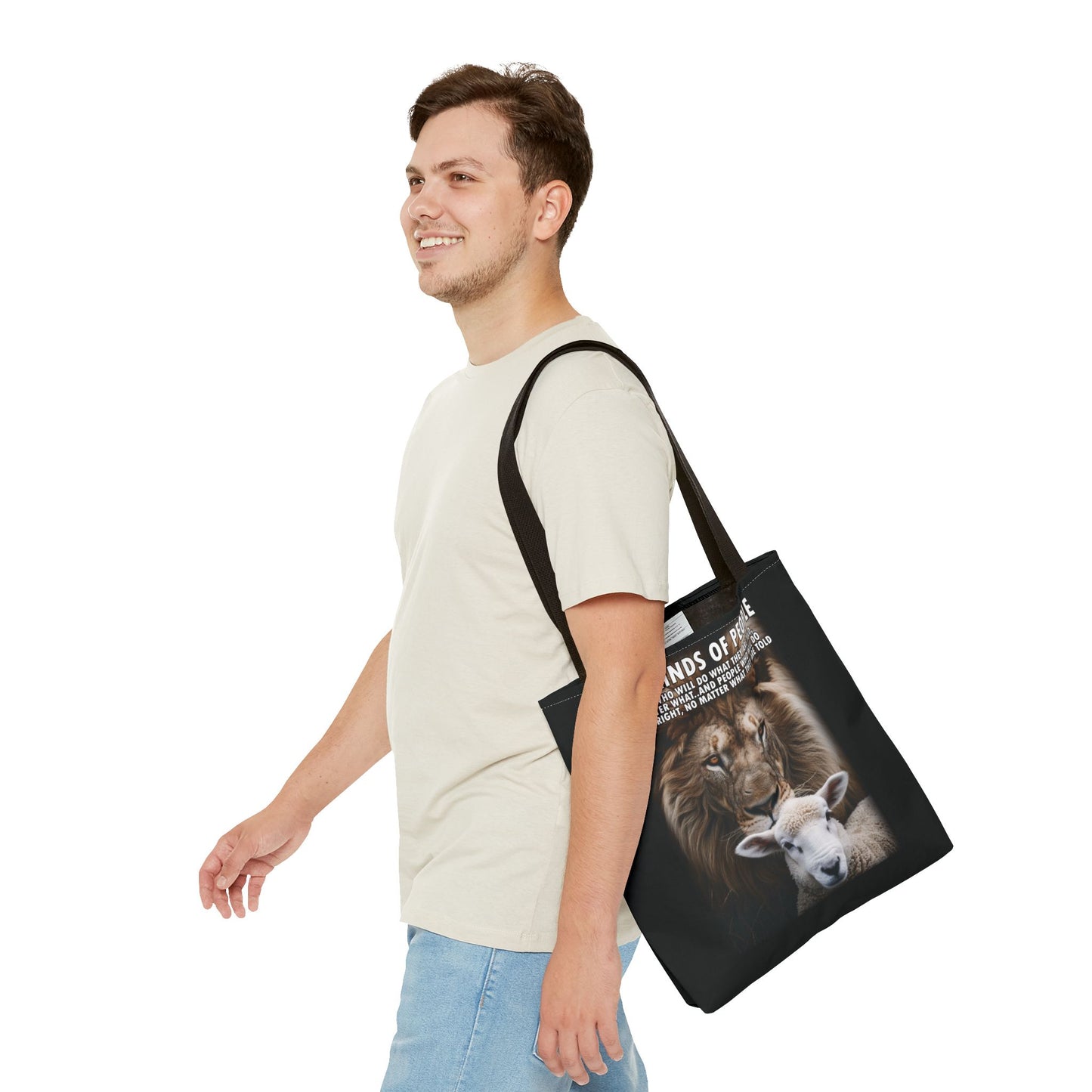 Lion and Sheep Integrity Tote Bag