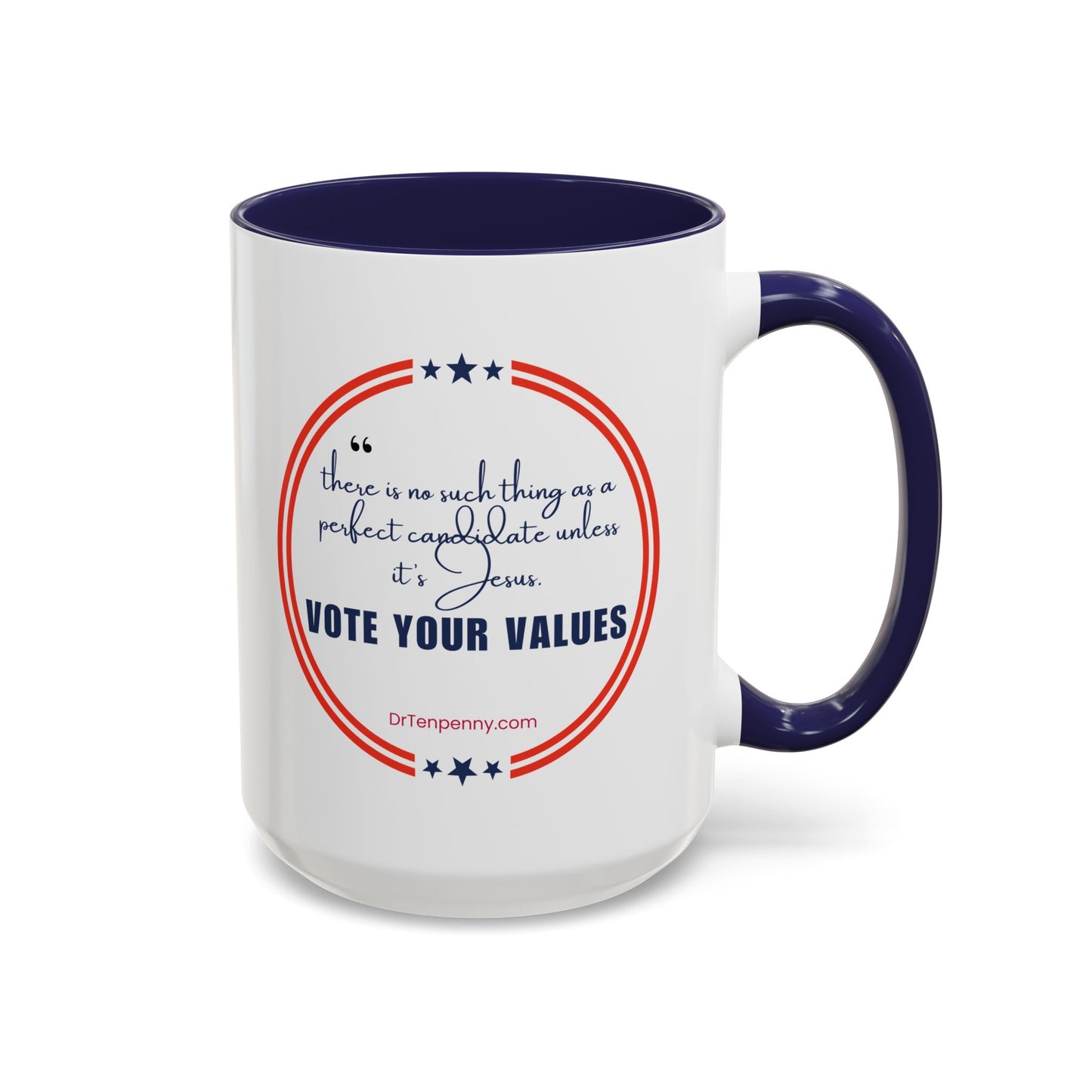 Vote Your Values Coffee Mug, 11oz