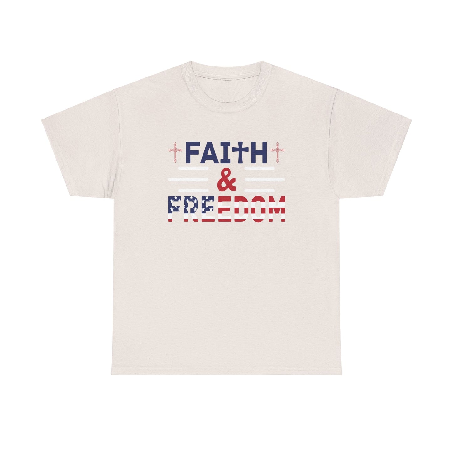 Faith & Freedom Heavy Cotton Tee