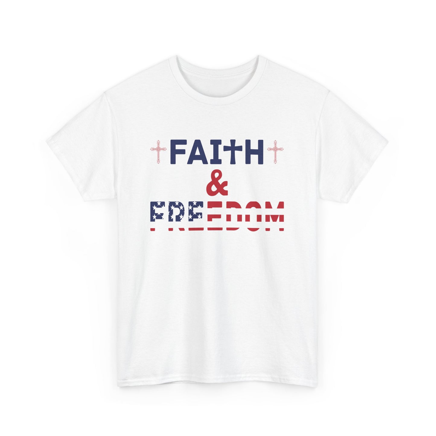 Faith & Freedom Heavy Cotton Tee