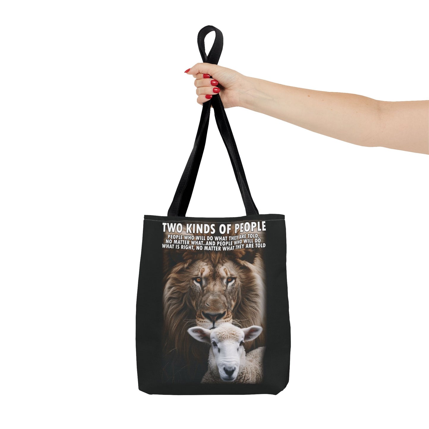 Lion and Sheep Integrity Tote Bag