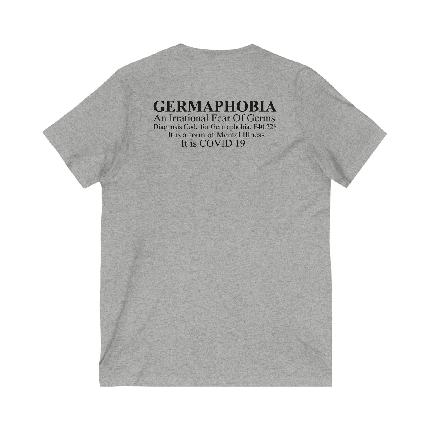 Ladies Not a Germaphobe Short Sleeve V-Neck Tee