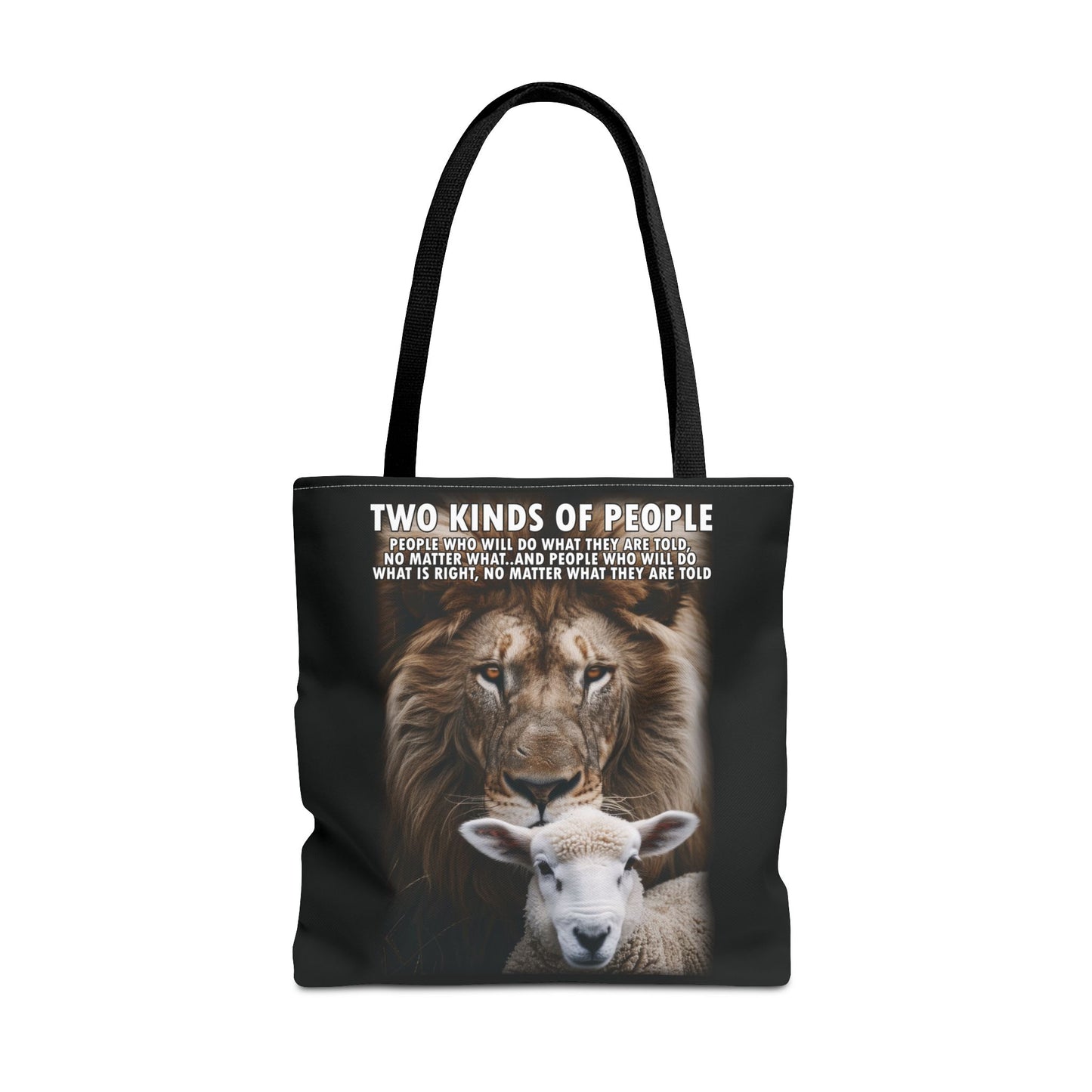 Lion and Sheep Integrity Tote Bag