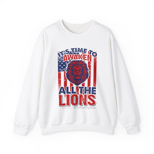 Heavy Blend™ Crewneck Sweatshirt-  Awaken Lions