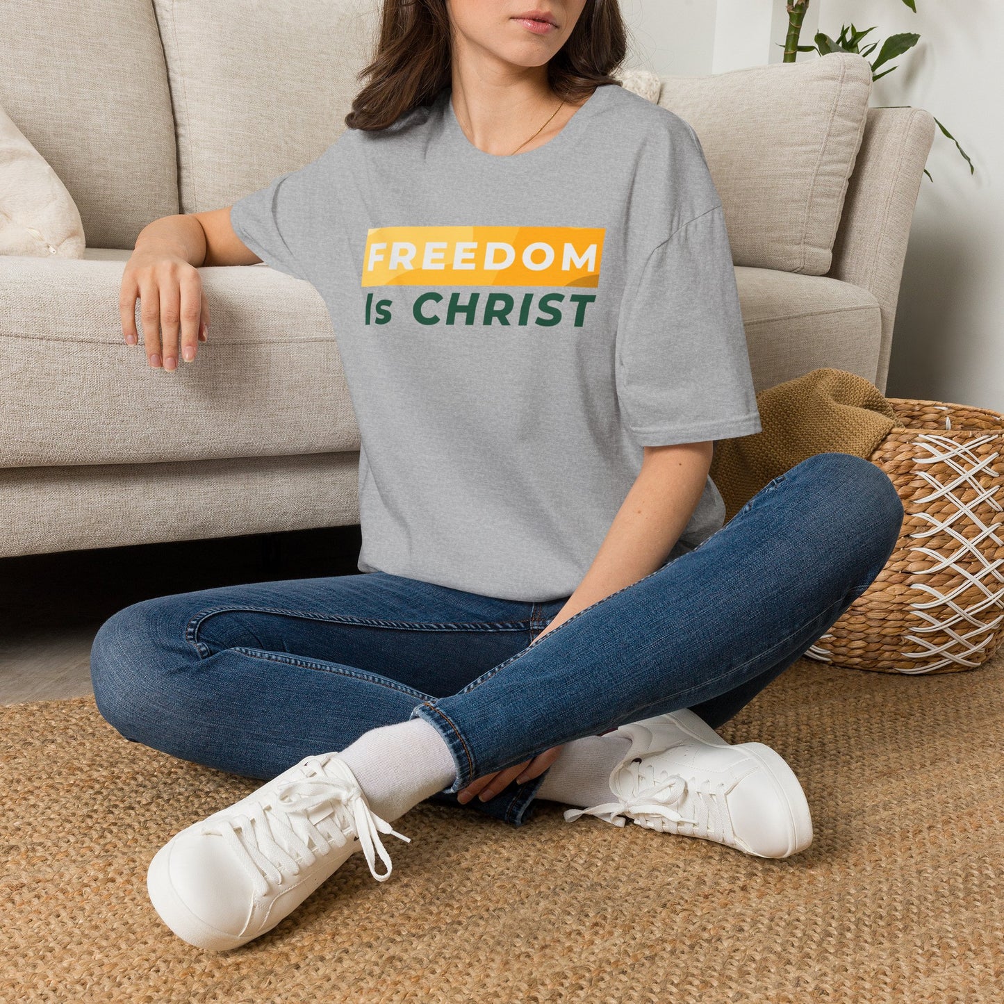Freedom Is Christ T-Shirt — Inspirational Christian Faith Tee