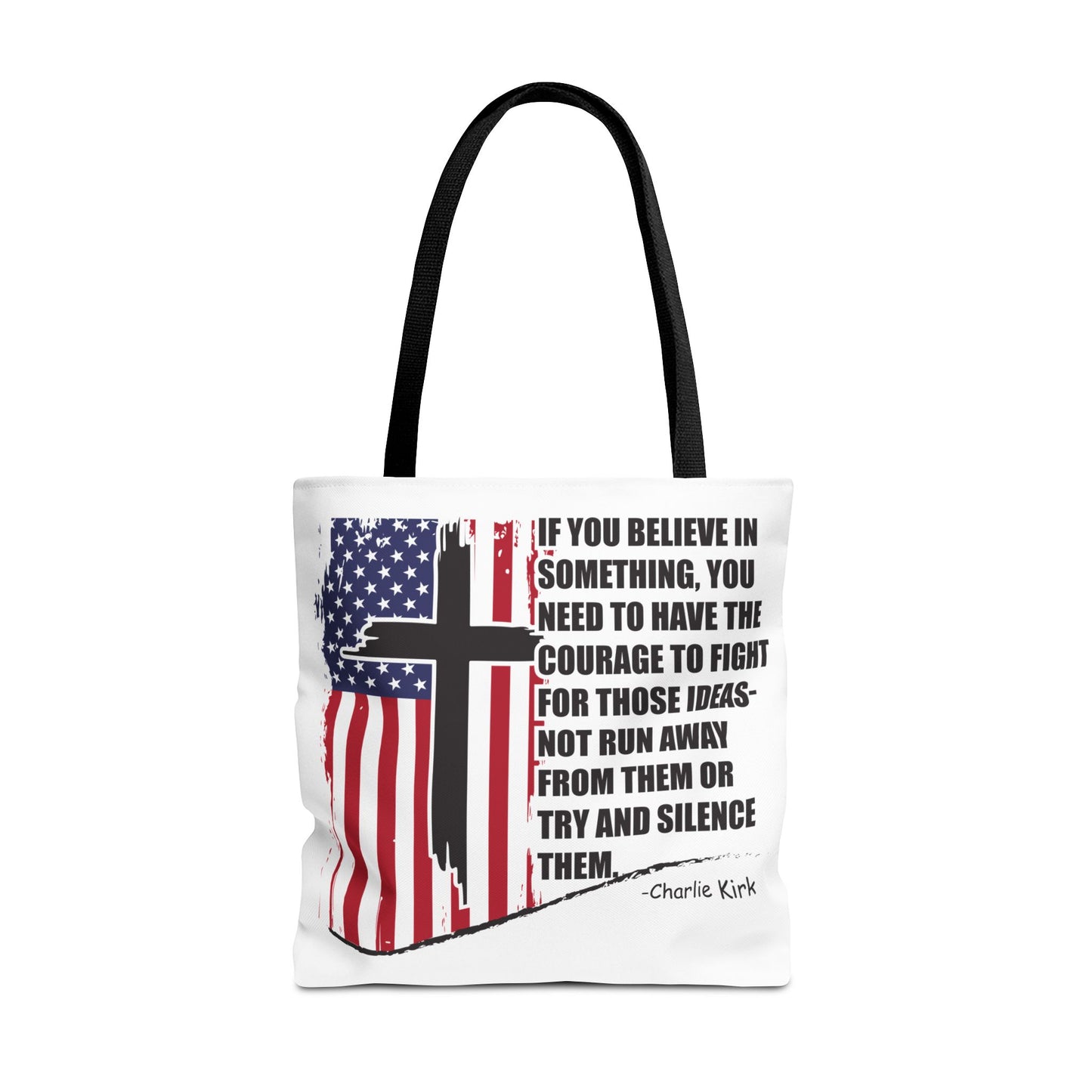 Bold Statement Tote Bag, Inspirational Tote, Patriotic Bag, Gift for Activists, Motivational Shopping Bag, Freedom Design