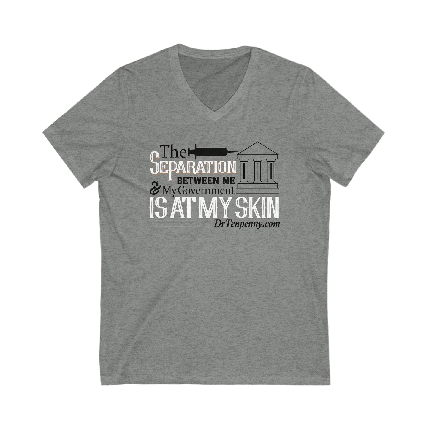 Women's Jersey Short Sleeve V-Neck Tee- At My Skin