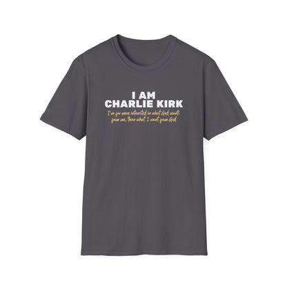 I Am Charlie Kirk Unisex T-Shirt – Bold Statement Tee