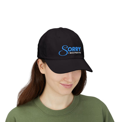 Sorry Embroidered Dad Cap — Casual Apology Baseball Hat