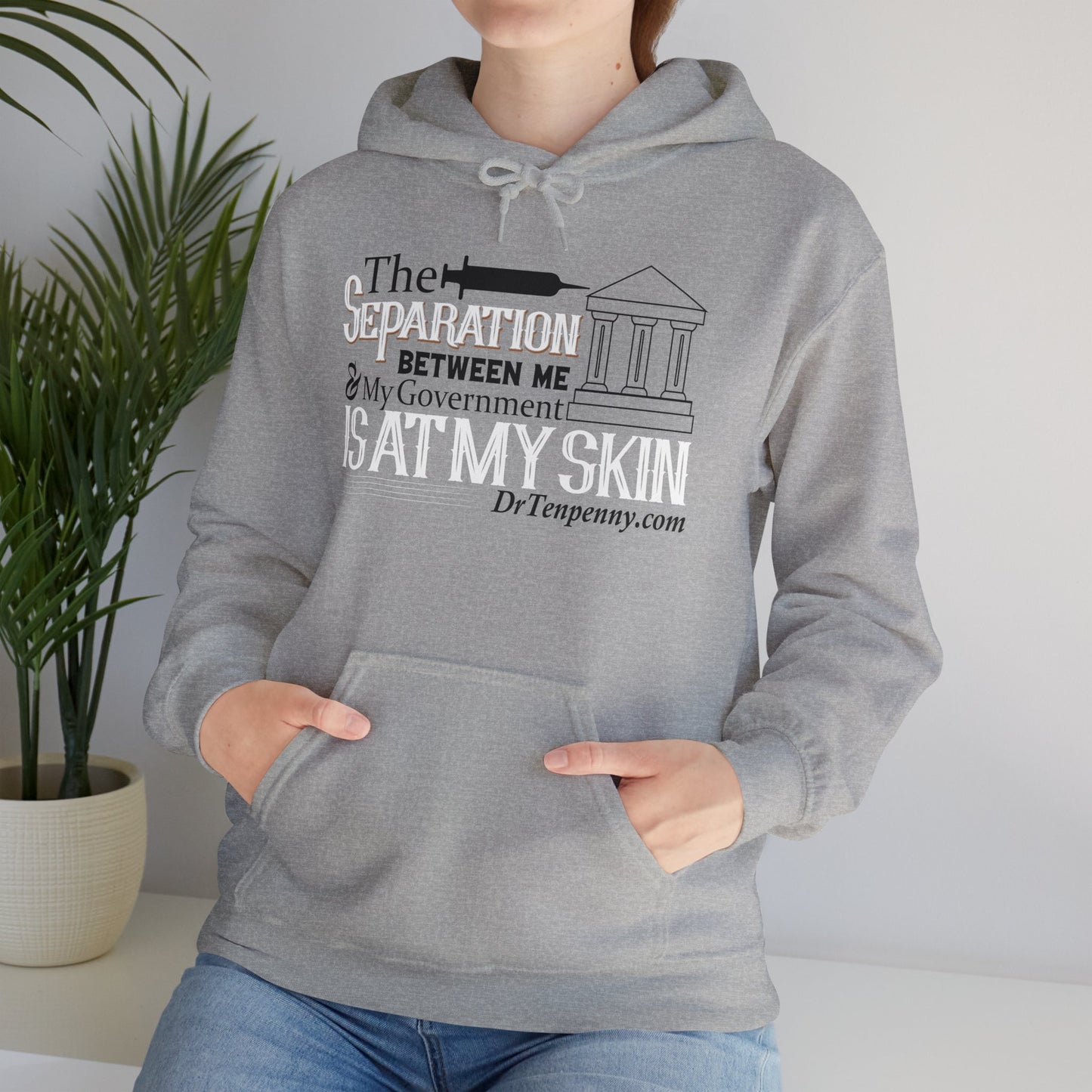 "The Separation Between Me & My Government Is At My Skin" Hoodie