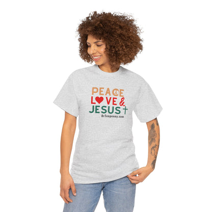 Peace, Love & Jesus T-shirt