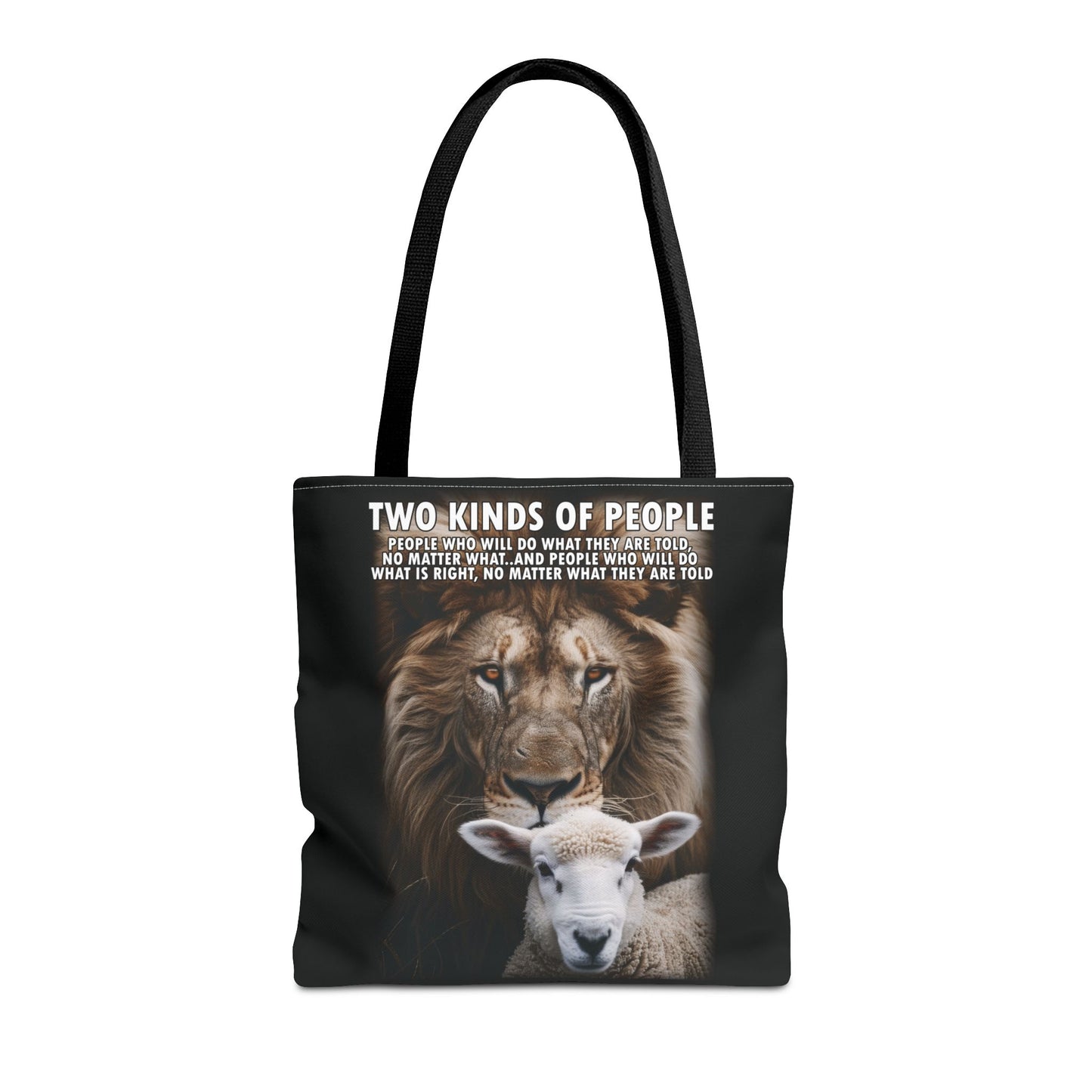 Lion and Sheep Integrity Tote Bag