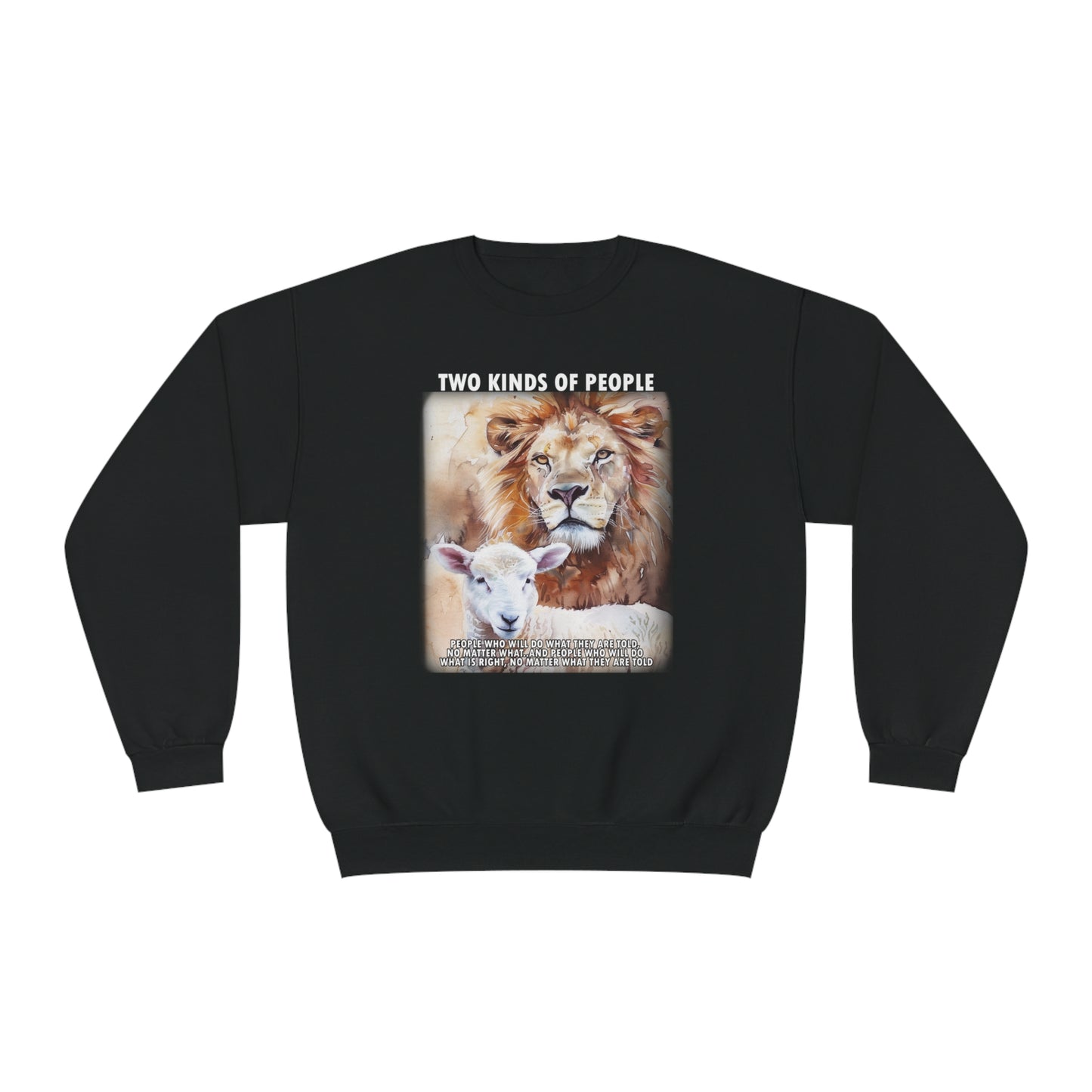 Powerful Message Lion Sheep Sweatshirt