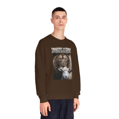Moral Integrity Sweatshirt - Lion and Sheep Design