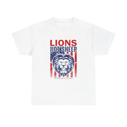 Adult- Unisex Heavy Cotton Tee- Lions Not Sheep