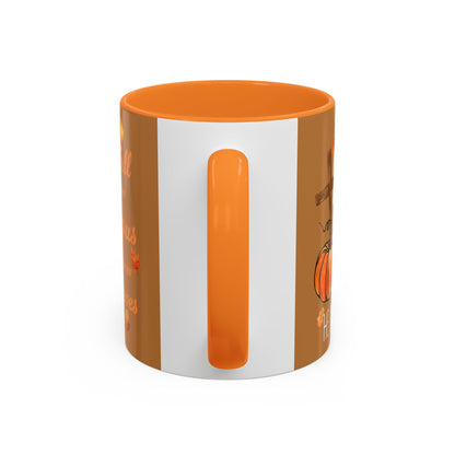 Fall for Jesus Mug – Autumn Leaves & Pumpkins Christian Coffee Cup