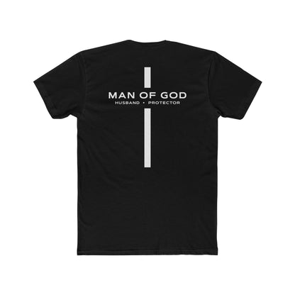 Man of God T‑Shirt — 'Man of God: Husband • Protector' Faith Tee