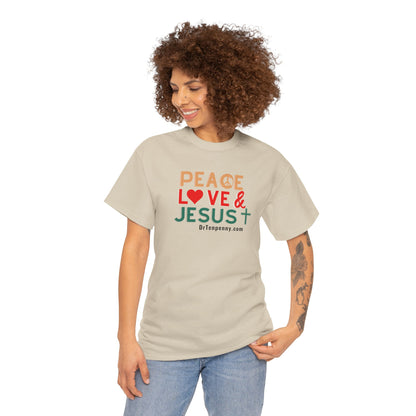 Peace, Love & Jesus T-shirt