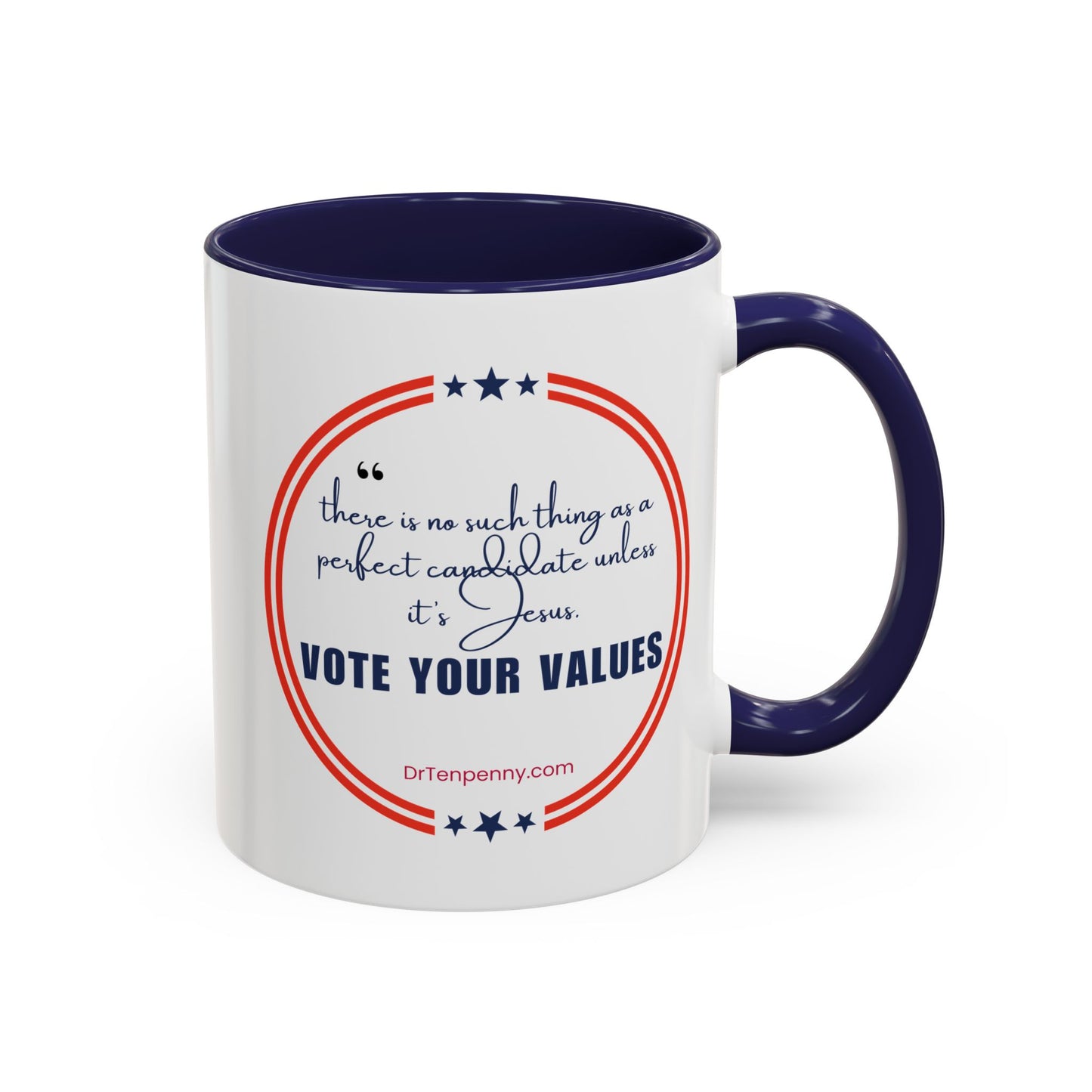 Vote Your Values Coffee Mug, 11oz