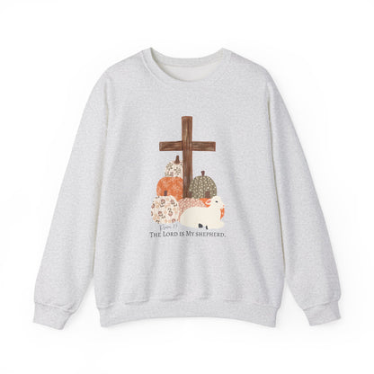 Autumn Blessings Lamb Sweatshirt – The Lord is My Shepherd' Comfort Fit