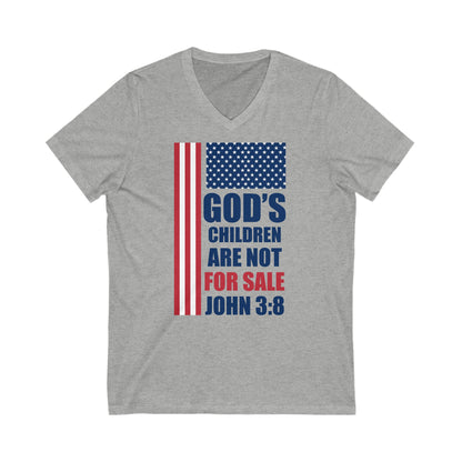 God's Children V-Neck Tee (flag)