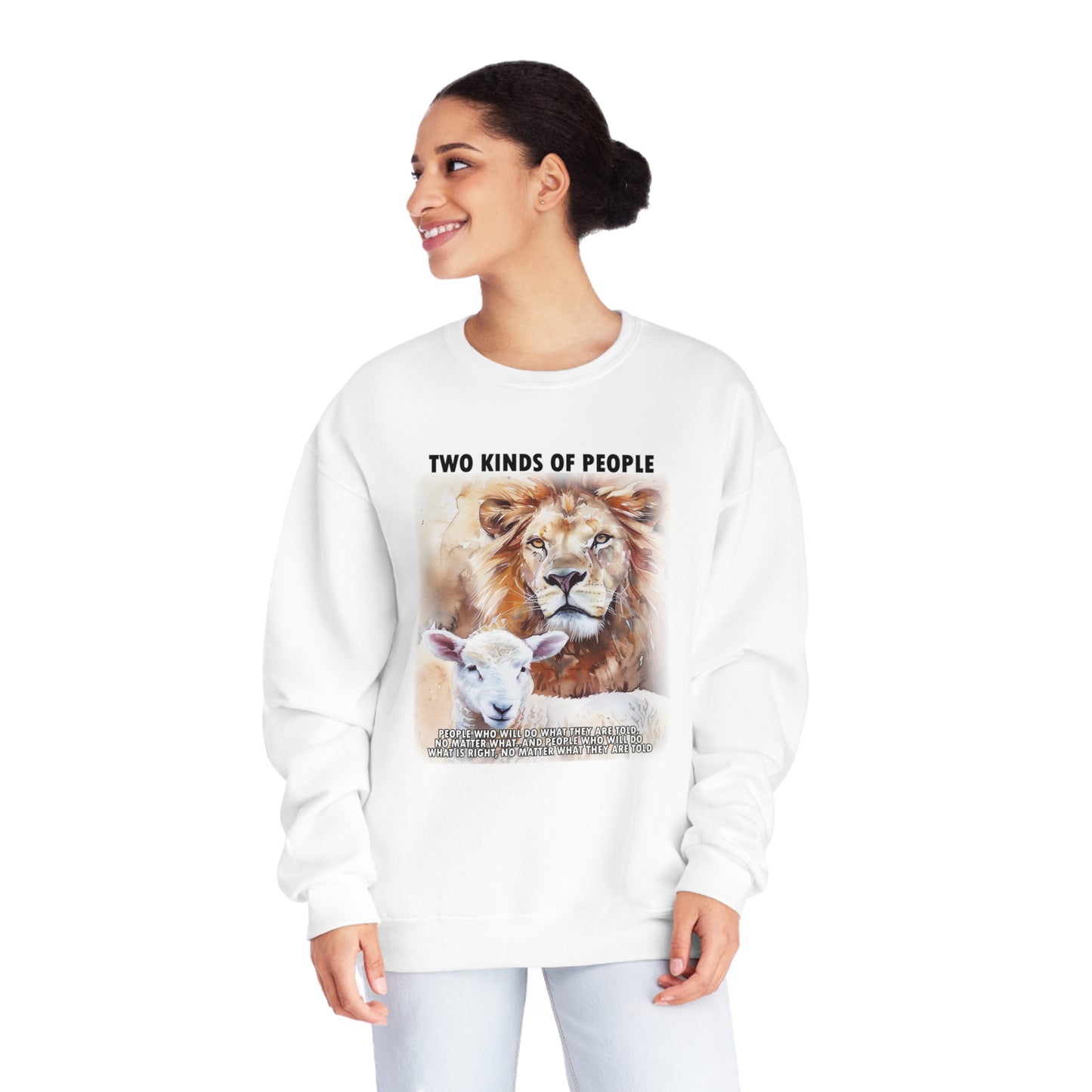 Powerful Message Lion Sheep Sweatshirt