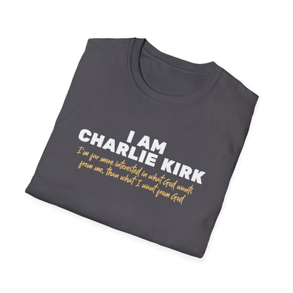 I Am Charlie Kirk Unisex T-Shirt – Bold Statement Tee