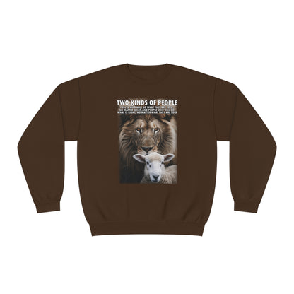 Moral Integrity Sweatshirt - Lion and Sheep Design
