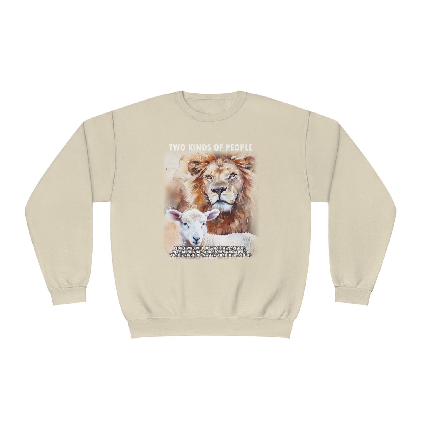 Powerful Message Lion Sheep Sweatshirt