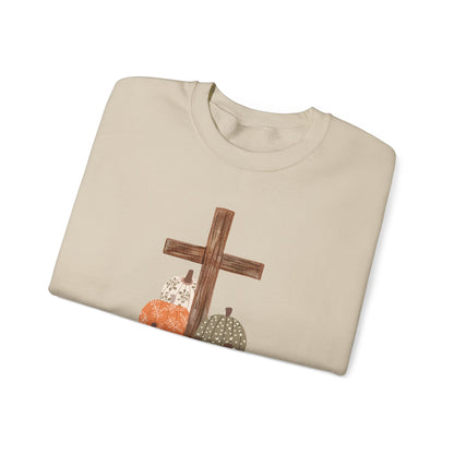 Autumn Blessings Lamb Sweatshirt – The Lord is My Shepherd' Comfort Fit