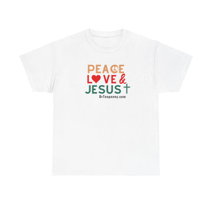 Peace, Love & Jesus T-shirt