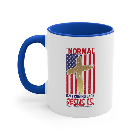 Blue- Jesus is Coming! 11oz Accent Mug