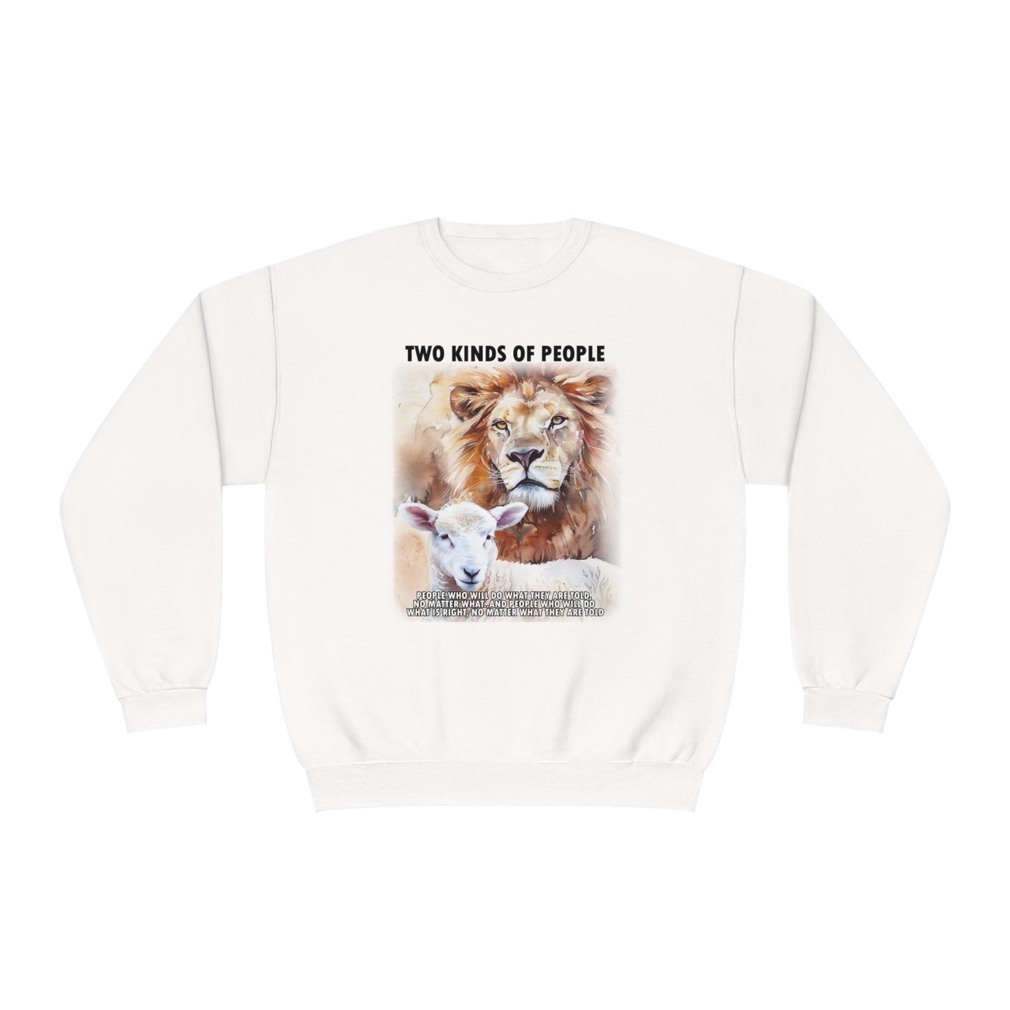 Powerful Message Lion Sheep Sweatshirt