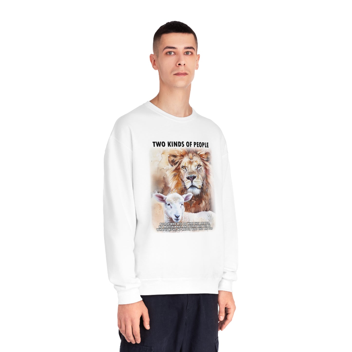 Powerful Message Lion Sheep Sweatshirt