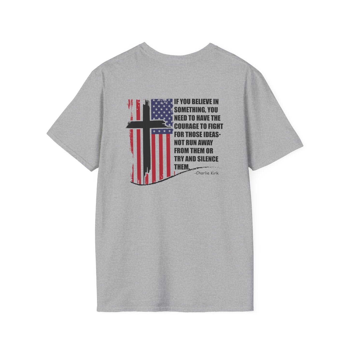 Patriotic Christian T-Shirt – Front & Back Statement Tee on Faith and Freedom
