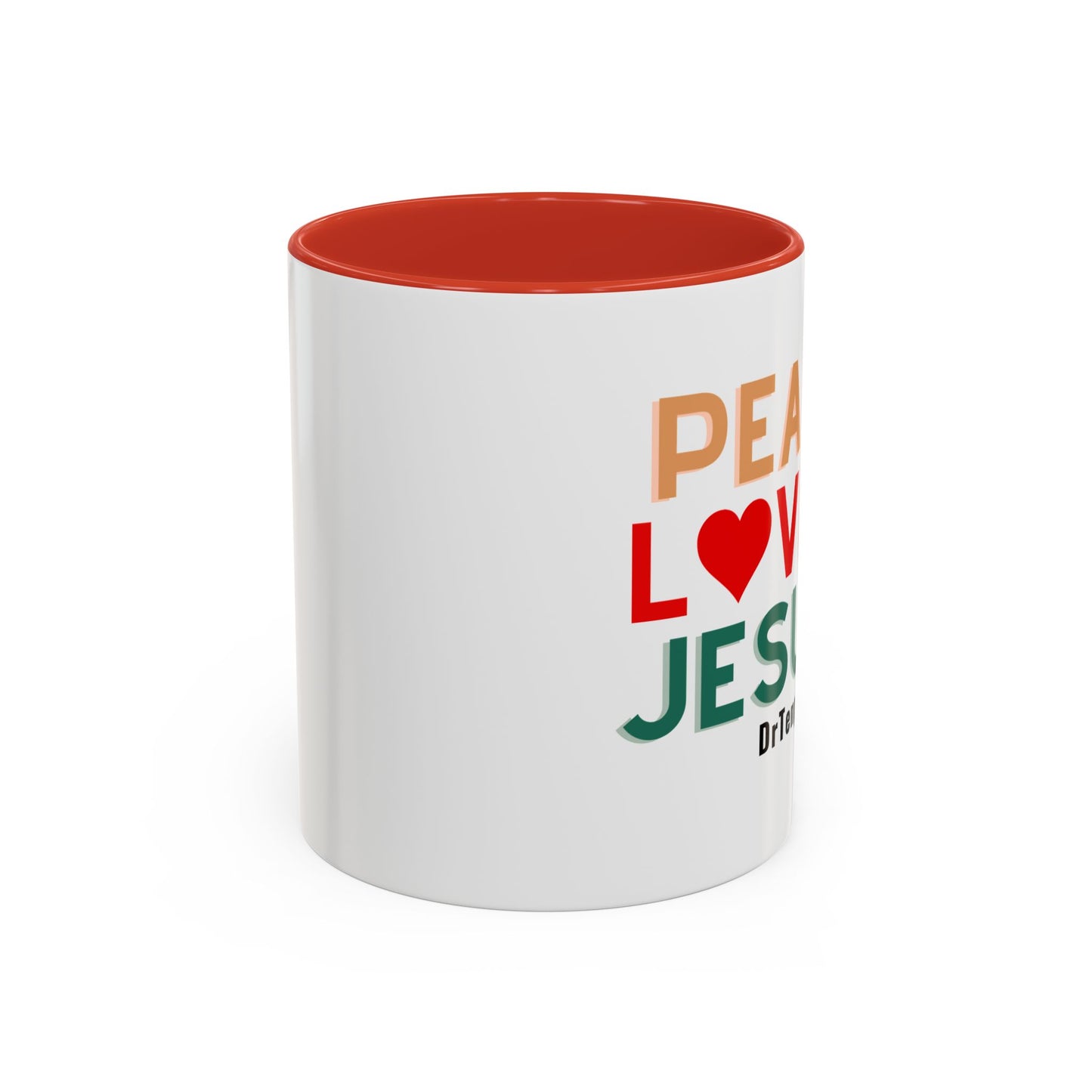 Peace, Love & Jesus Mug, 11oz